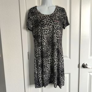 Soma leopard print nightgown sleepwear pajamas size S GUC